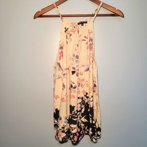Staccato Women's Floral Tank Top Size Large Adjustable Straps